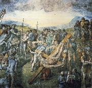 The crucifixion of the Hl. Petrus, Michelangelo Buonarroti